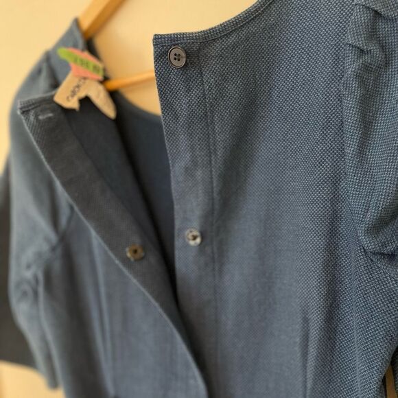 Caron Callahan Mattie dress indigo pique - Picture 14 of 16